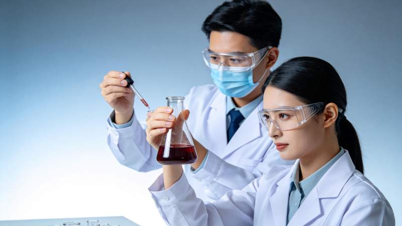 实验室双人协作实验图片