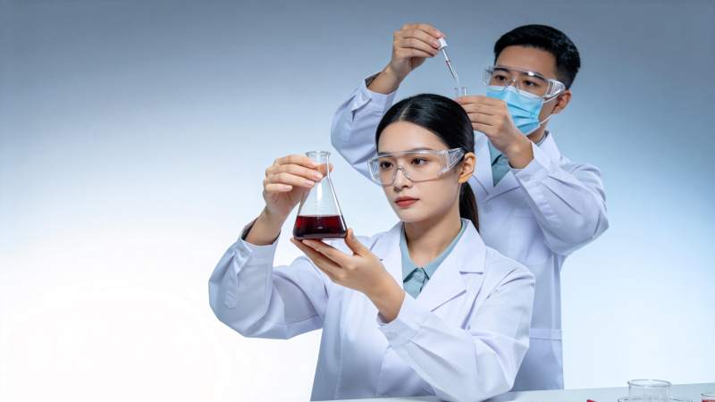 实验室双人协作实验图片