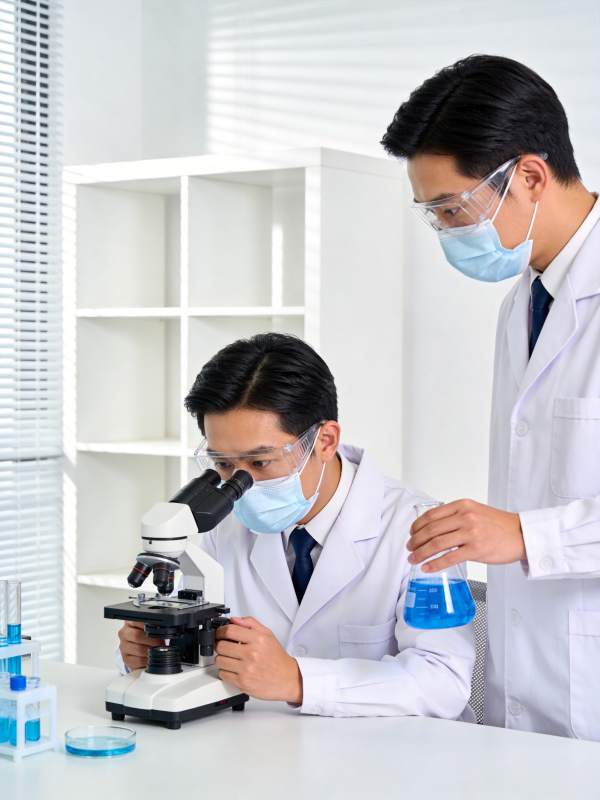 科学家实验室研究样本图片