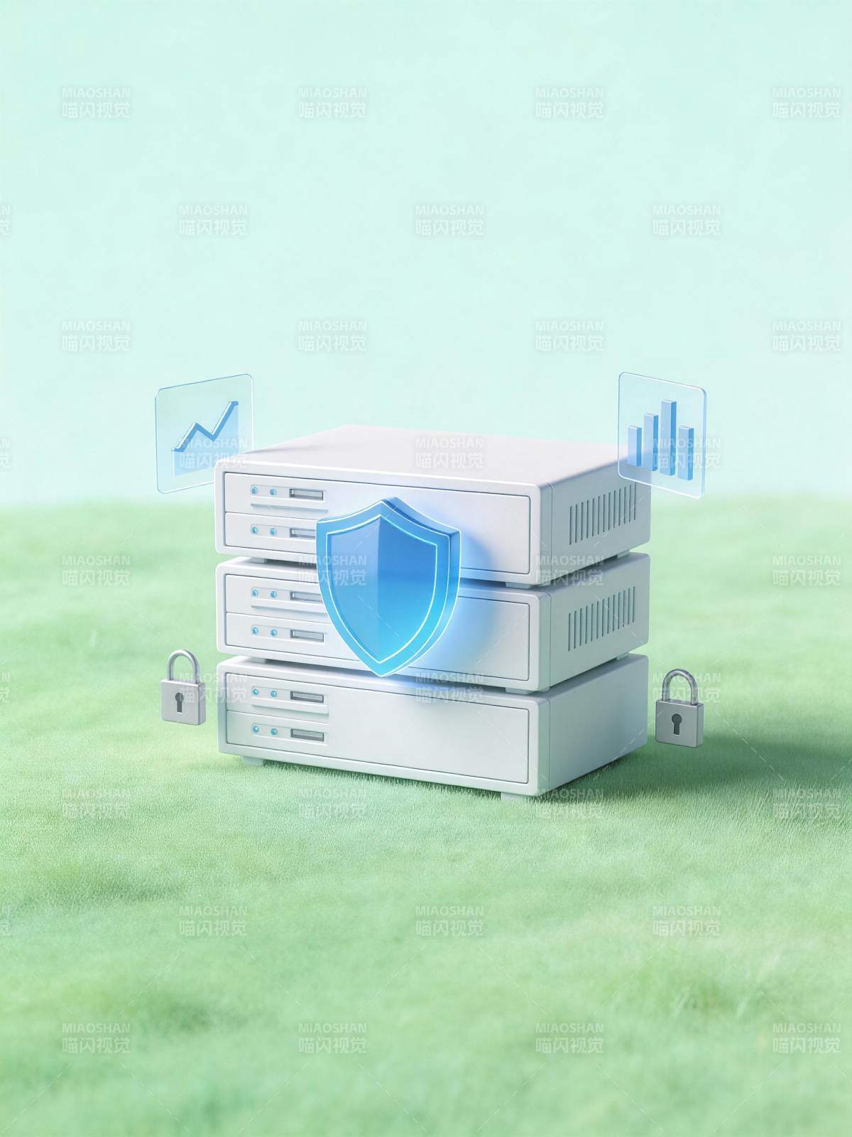 数据安全守护盾图片