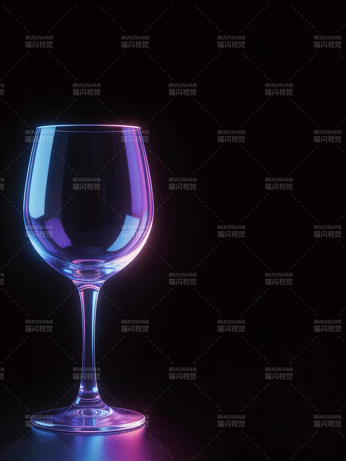 霓虹酒杯 暗夜流光图片