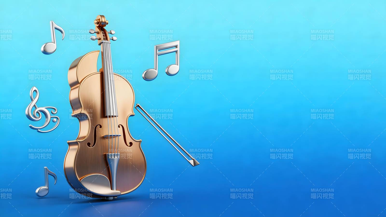 琴韵悠扬 音符飞舞图片