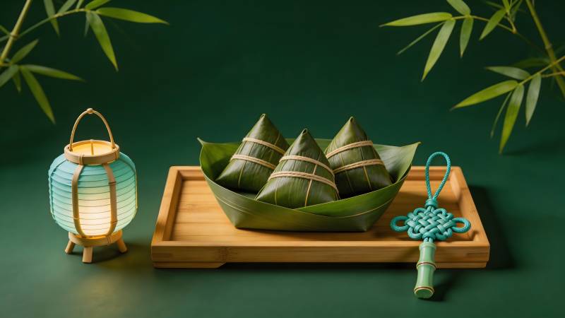 端午粽香 竹影 lantern 伴图片