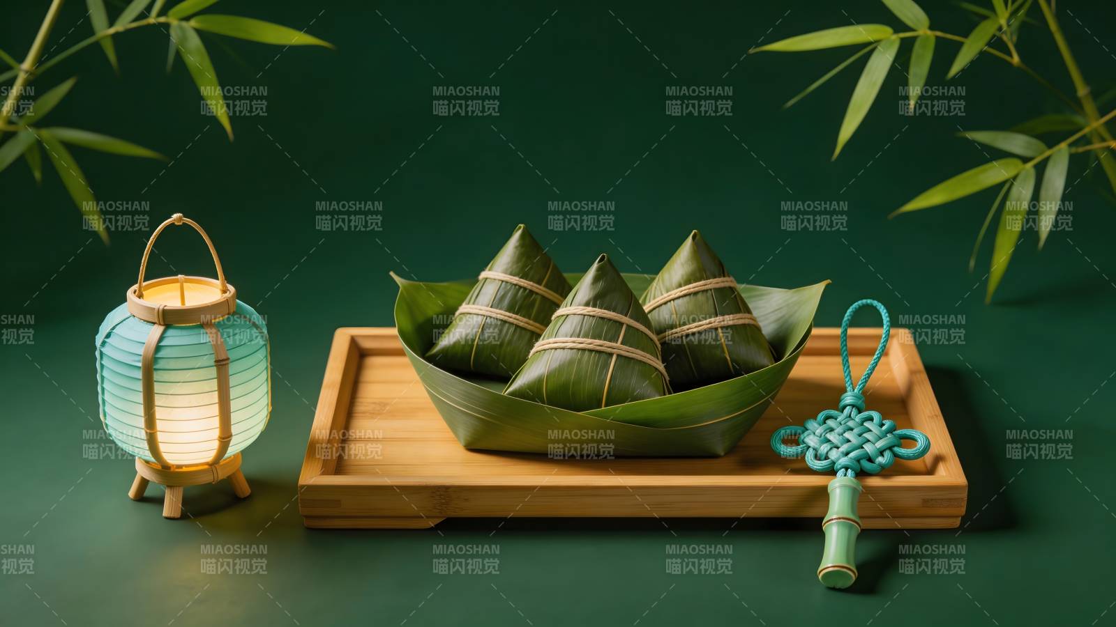 端午粽香 竹影 lantern 伴图片