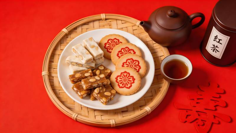 新春茶点 喜庆团圆味图片