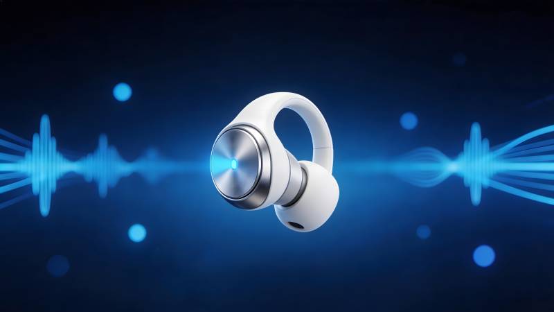 蓝牙耳机声波特效图图片