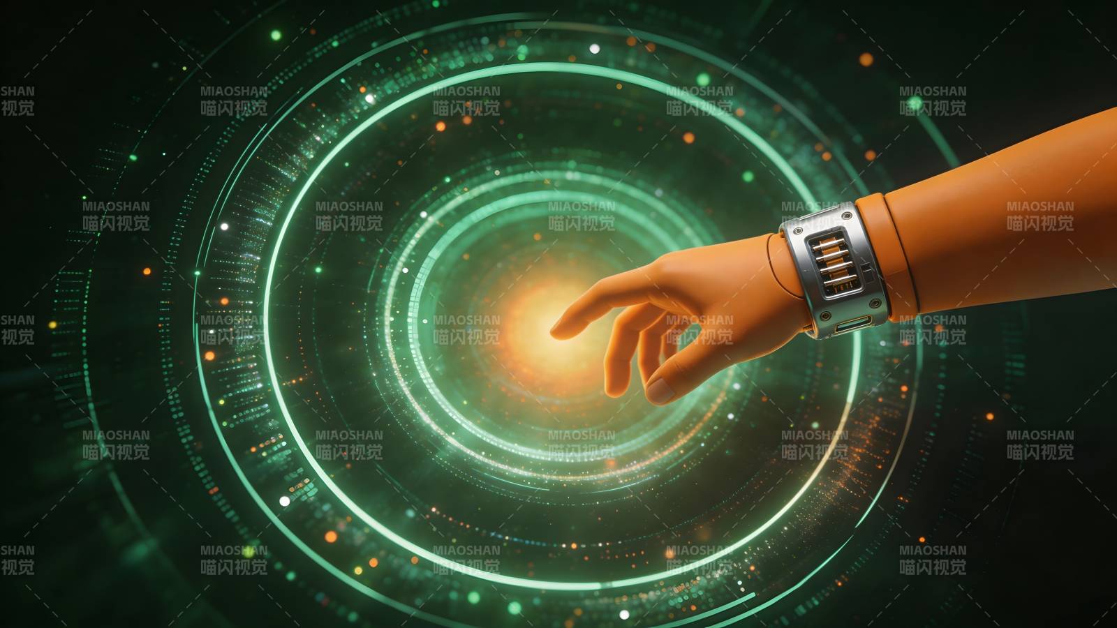 触碰未来科技光环图片