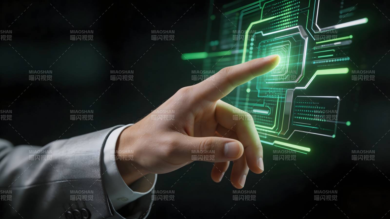 指尖触碰未来科技图片
