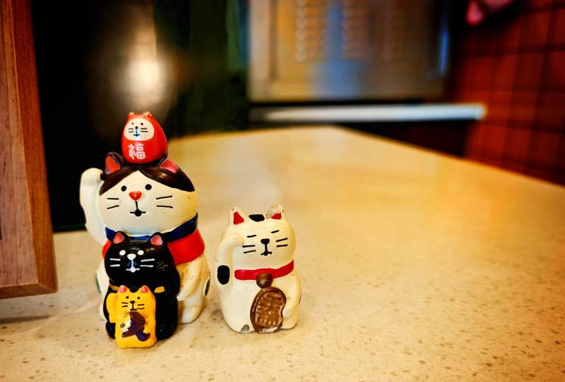 招财猫 trio 萌趣桌面摆件图片