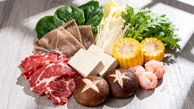 火锅食材大集合图片