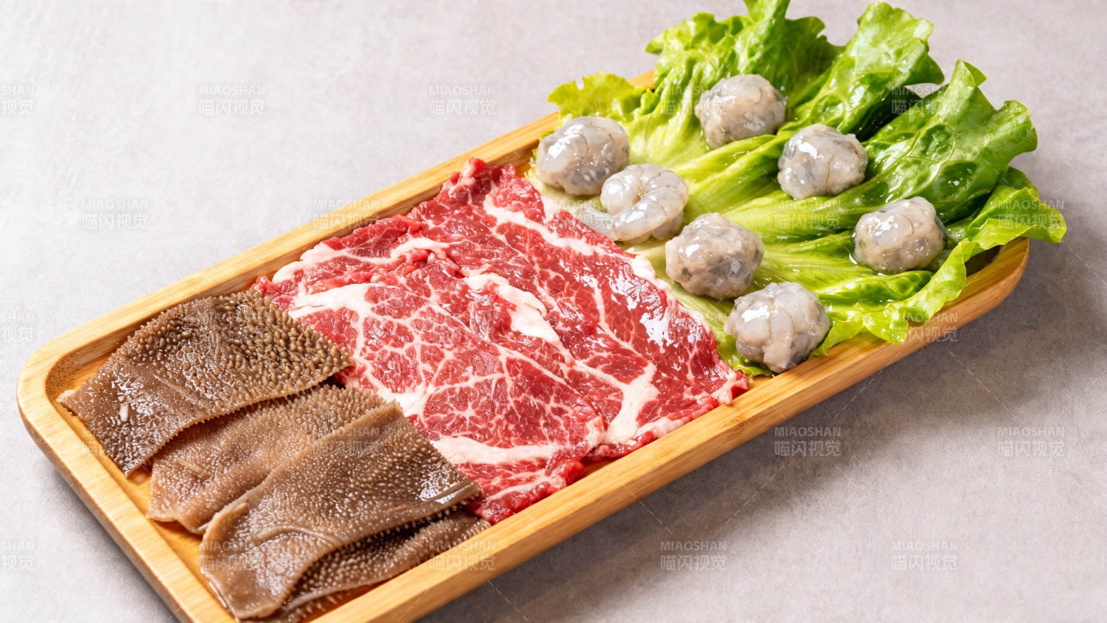 火锅食材拼盘 牛肉毛肚丸菜图片