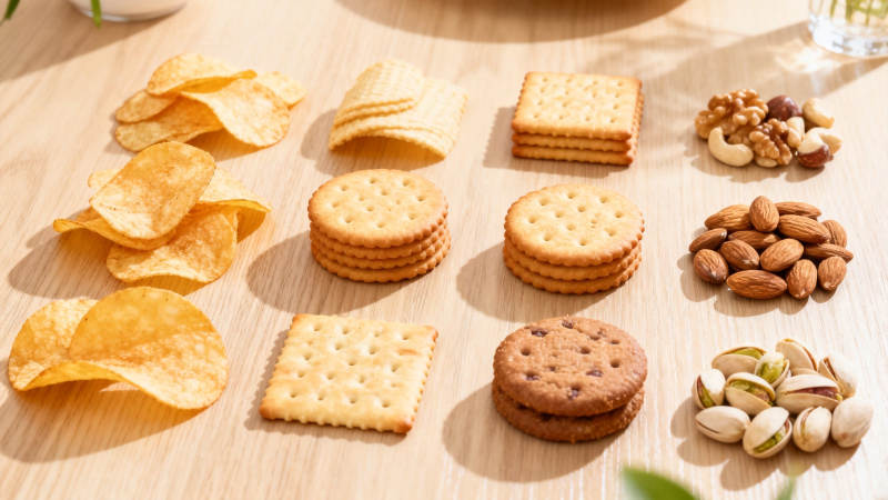 零食拼盘 薯片饼干坚果图片