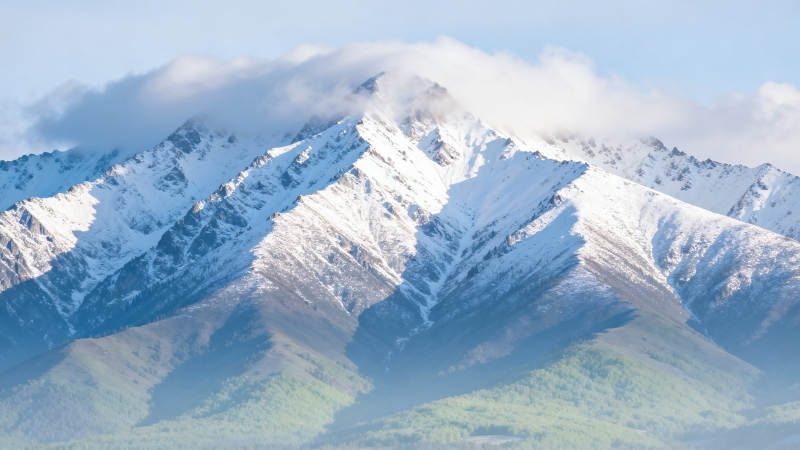 雪山云海 巍峨壮丽图片