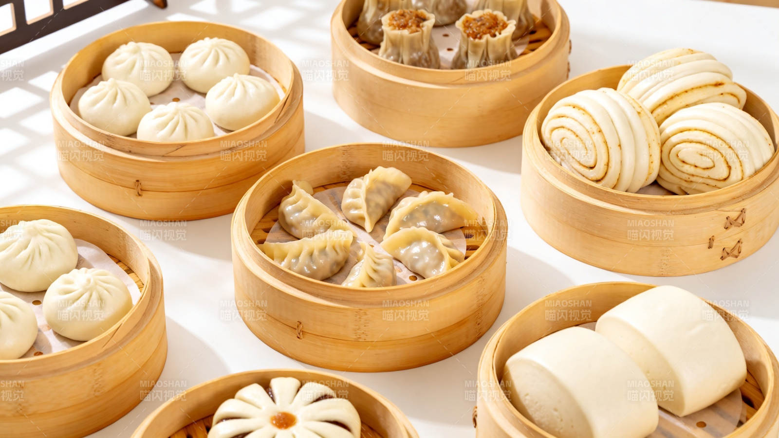 中式蒸笼点心合集图片