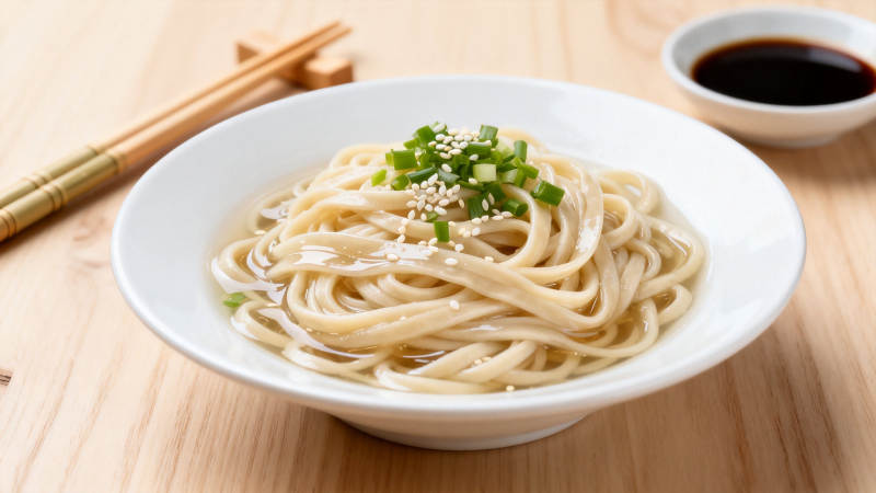 清汤面配葱花芝麻图片