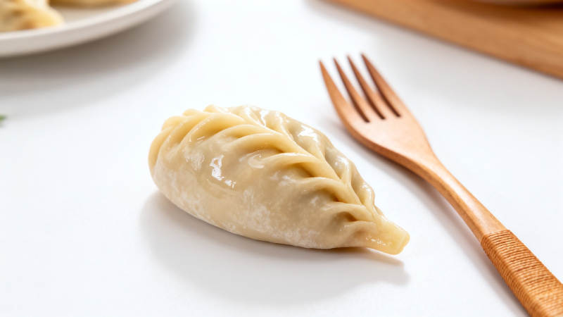 饺子配木叉 简约美味图片