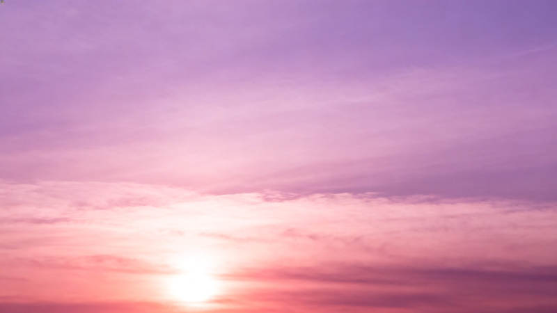 紫霞漫天 夕阳温柔图片