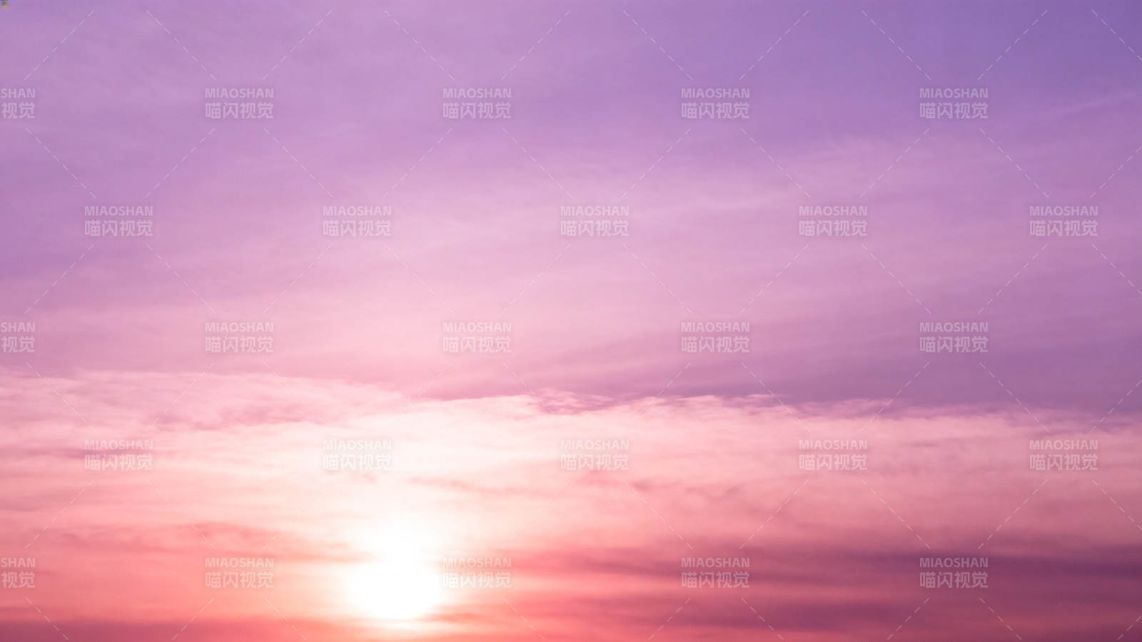 紫霞漫天 夕阳温柔图片