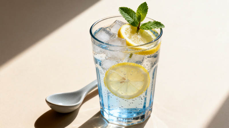 冰柠薄荷气泡水图片