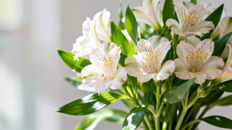 白百合花束 清新雅致图片