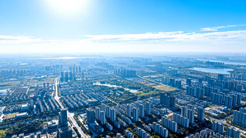 城市全景航拍图图片