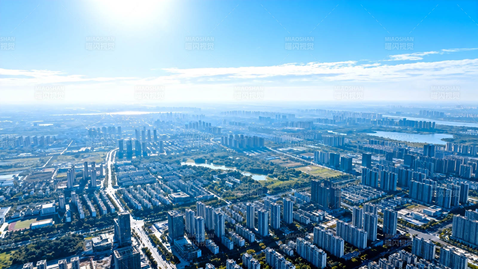 城市全景航拍图图片