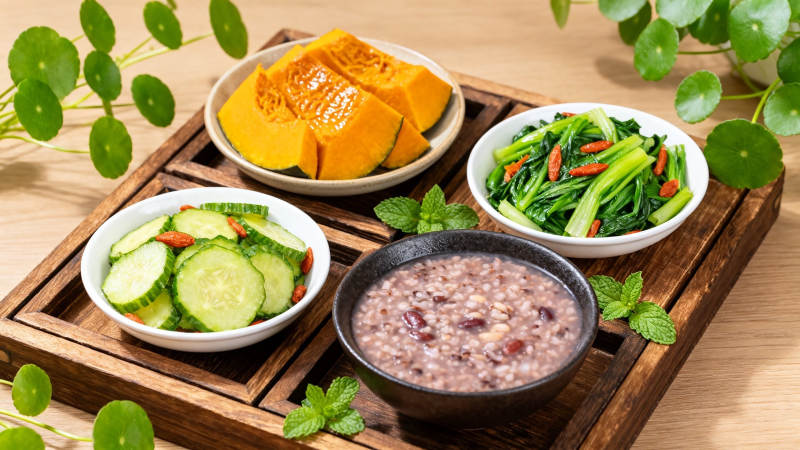 四菜一粥 清新健康餐图片