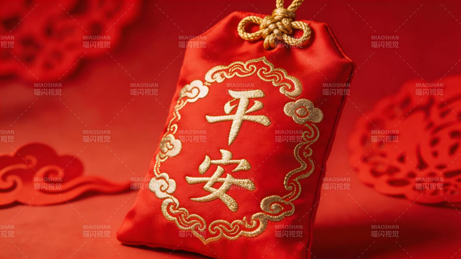 红袋绣 平安  喜庆迎新春图片