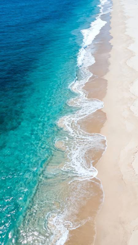 碧海金沙 浪吻岸线图片
