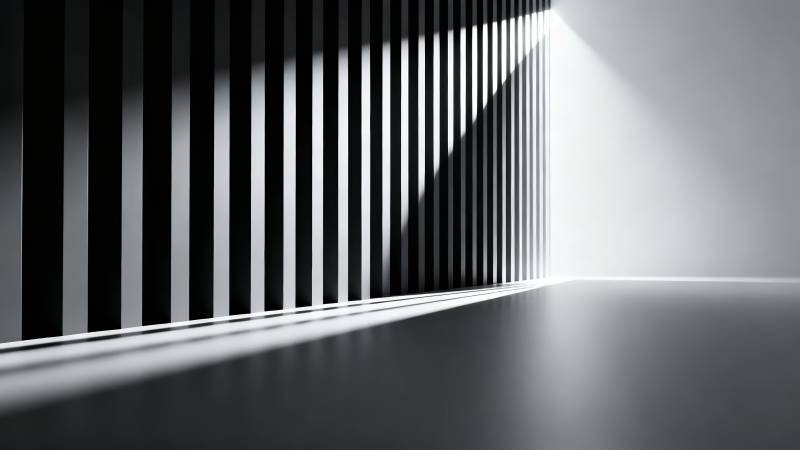 光影条纹 极简空间美学图片