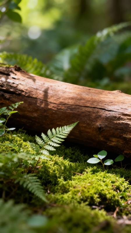 林间苔木 绿意盎然图片