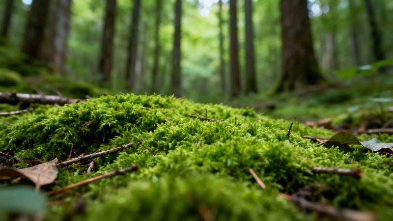 森林苔藓特写 绿意盎然图片