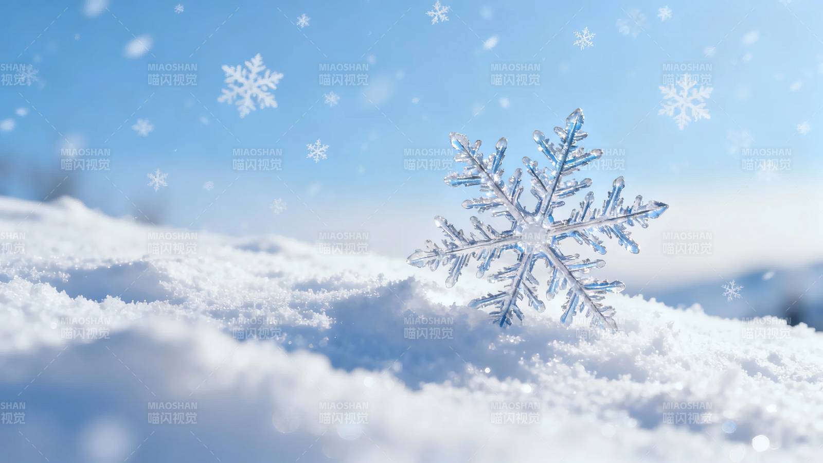 雪落晶莹 冬梦初醒图片