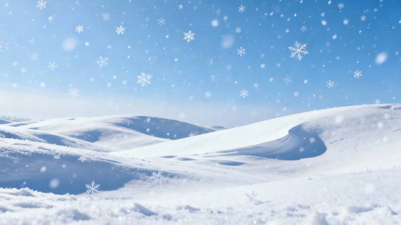 雪落千山 静美如画图片