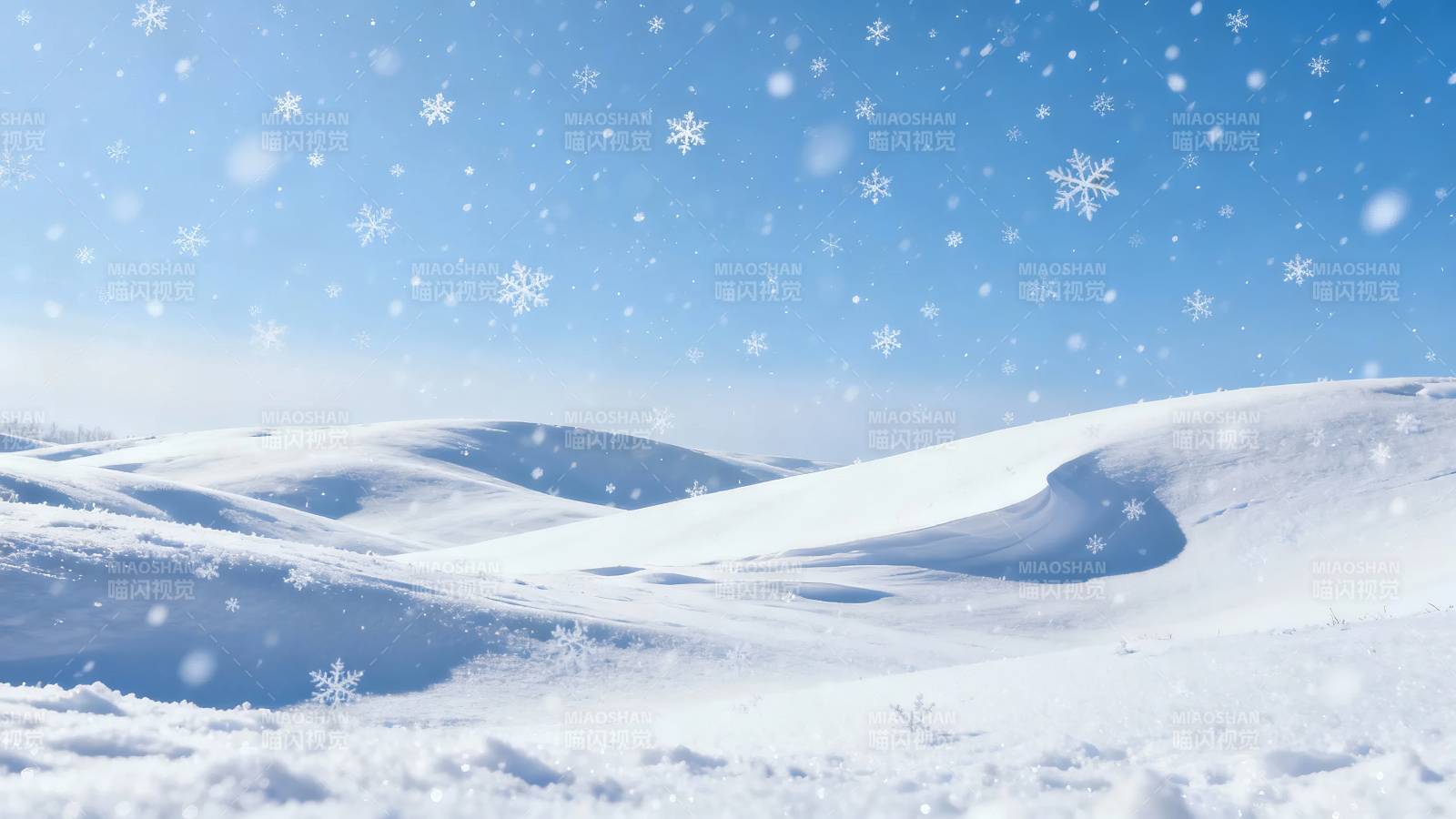 雪落千山 静美如画图片