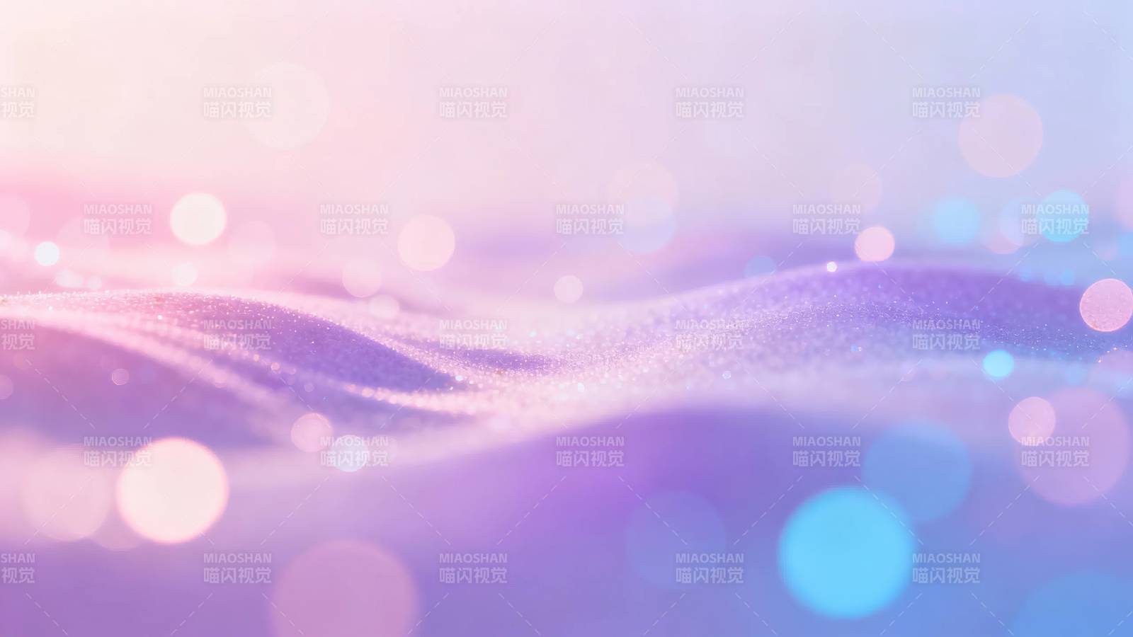 梦幻紫蓝光斑波浪背景图片