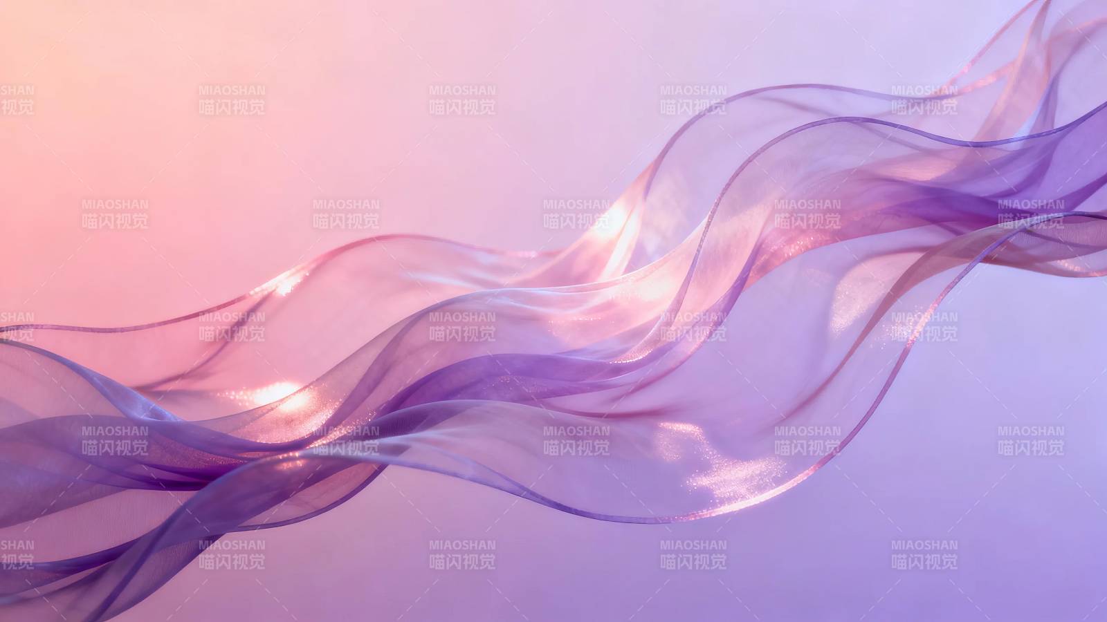 紫粉流光 柔纱舞动图片