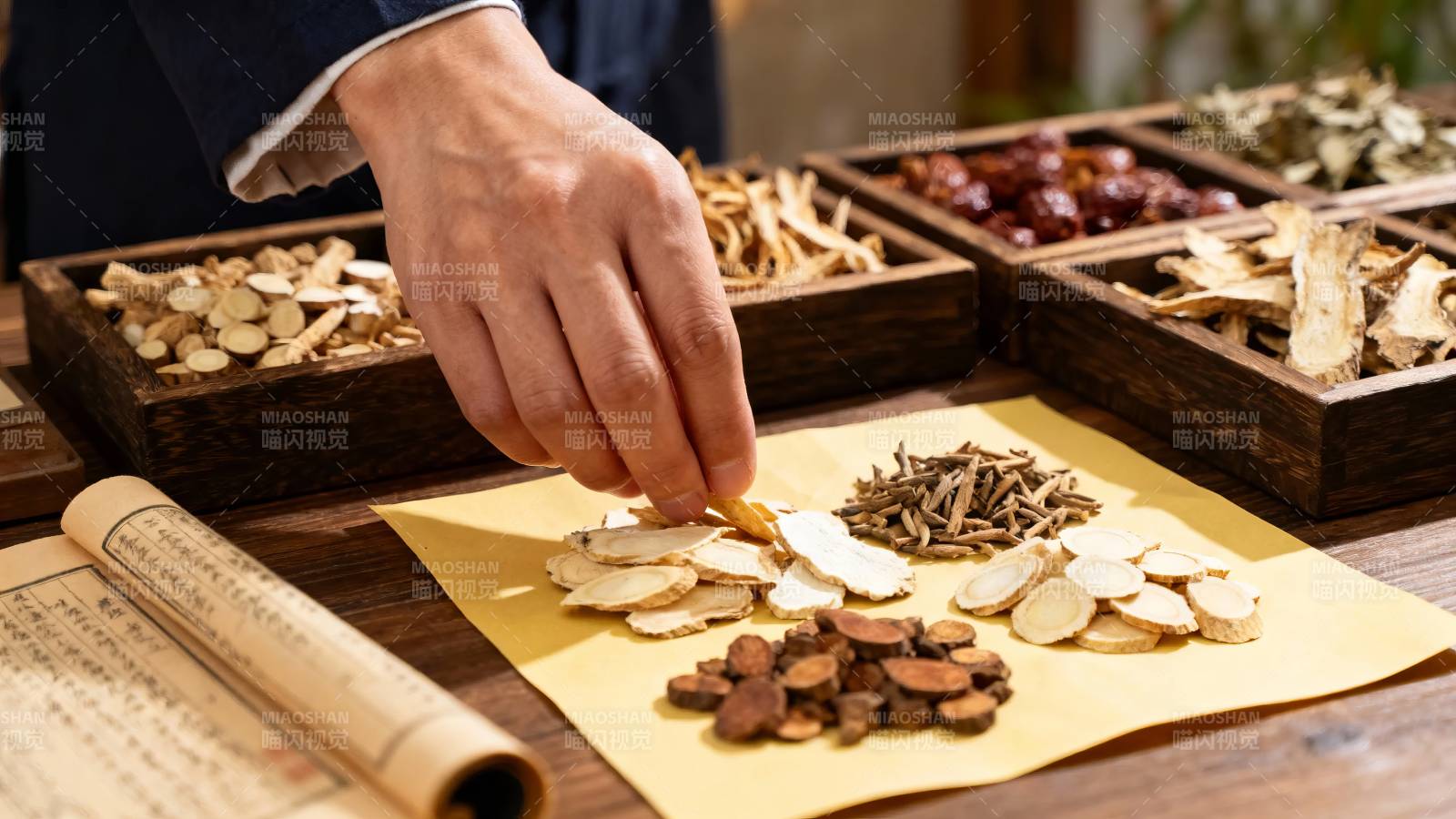 中药配伍 手选药材图片