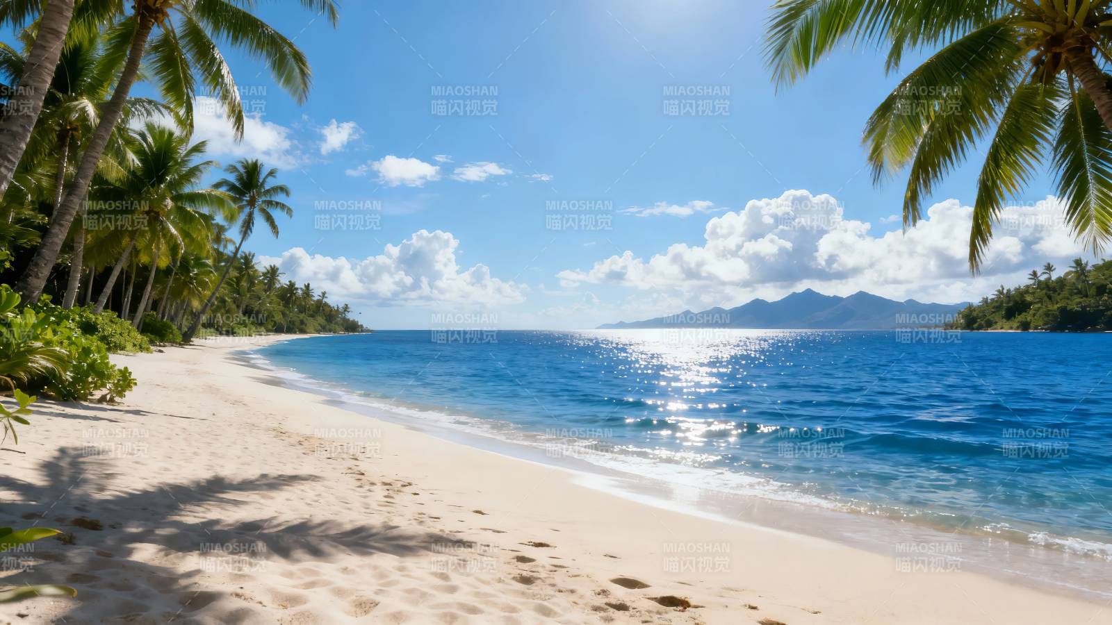 椰林碧海 热带天堂图片