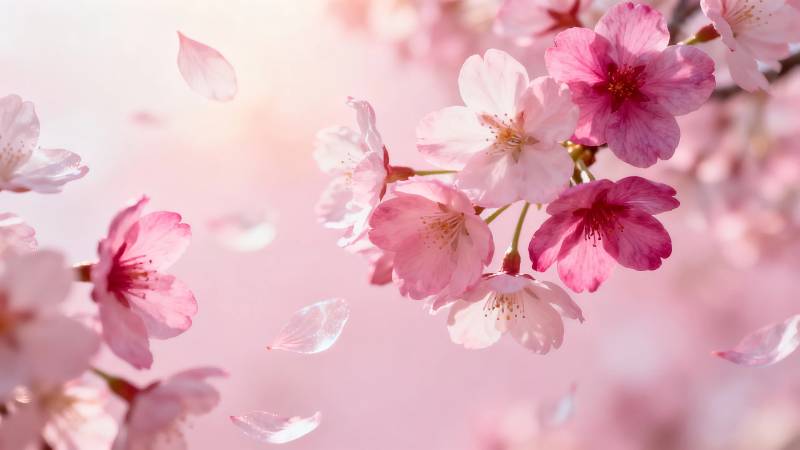 樱花飞舞 春日浪漫图片