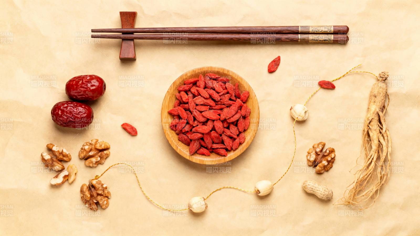 养生食材摆盘 滋补有道图片