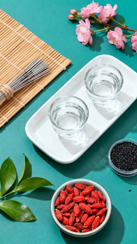 养生食材静物图图片