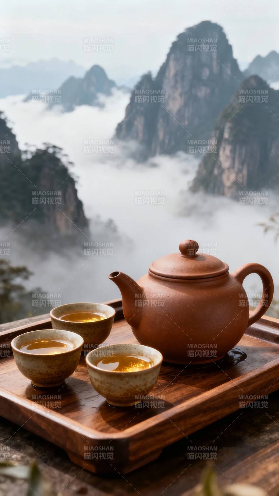 云雾山间品茗香图片