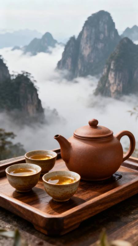 云雾山间品茗香图片
