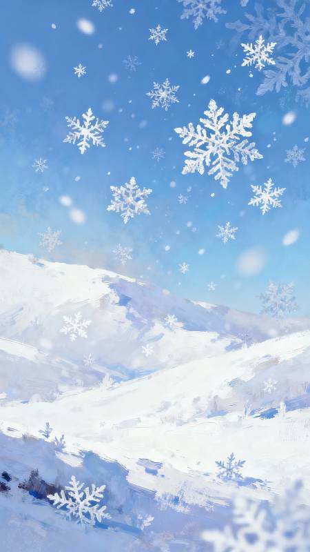 雪落青山 静谧冬景图片