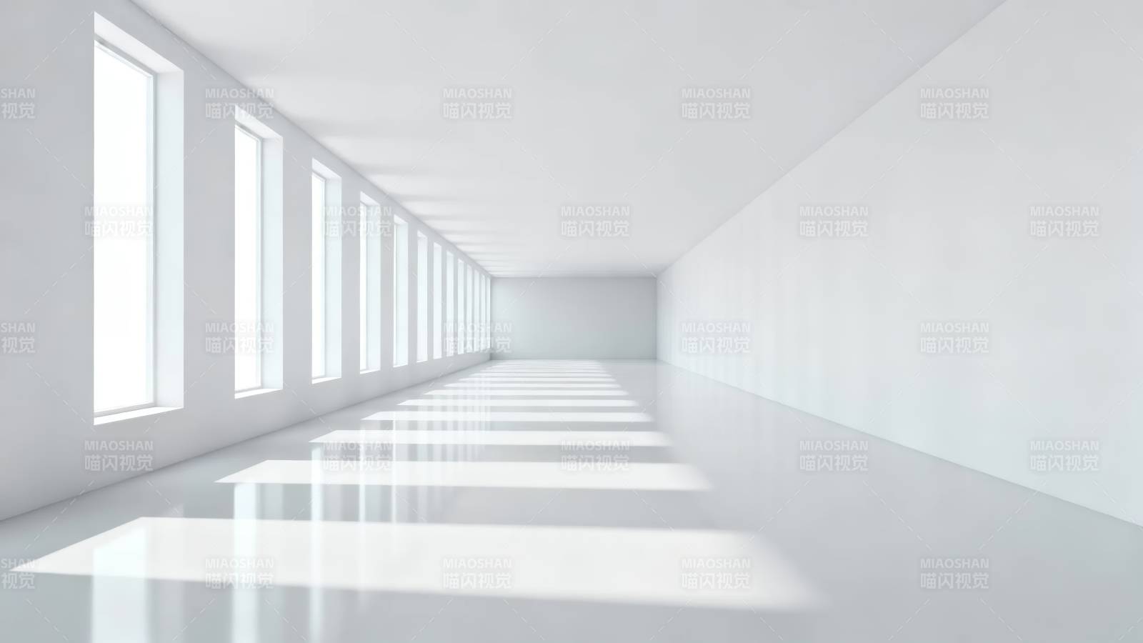 白光长廊 静谧延伸图片