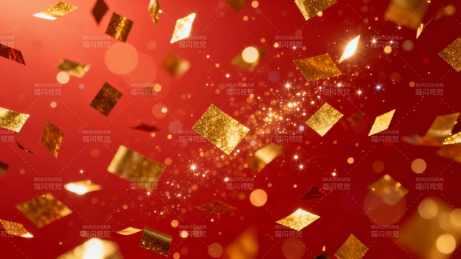 红金飞舞 璀璨庆典夜图片
