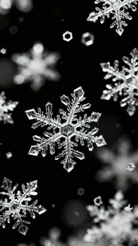 雪花飞舞 冬日晶莹梦图片