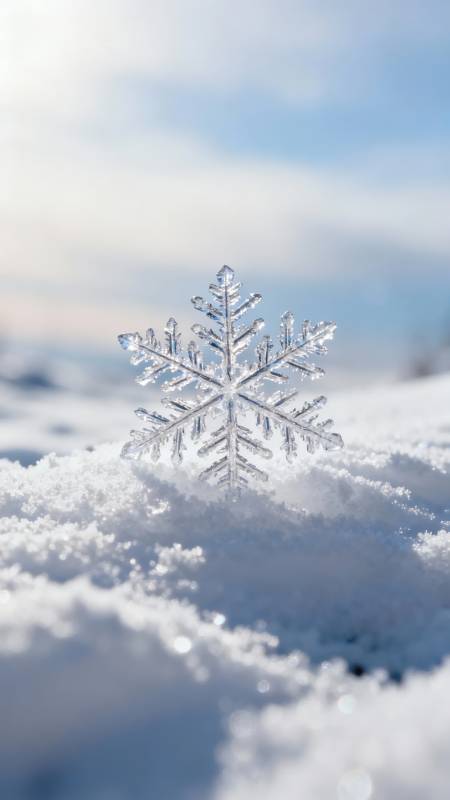 雪晶独舞 冬日诗篇图片