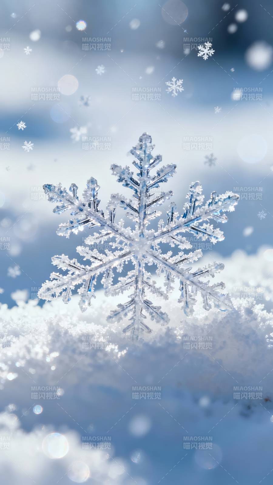 雪花静落 冬日童话图片